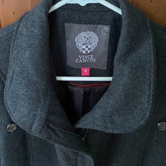 Vince Camuto Wool charcoal gray coat size Medium - Picture 5 of 10